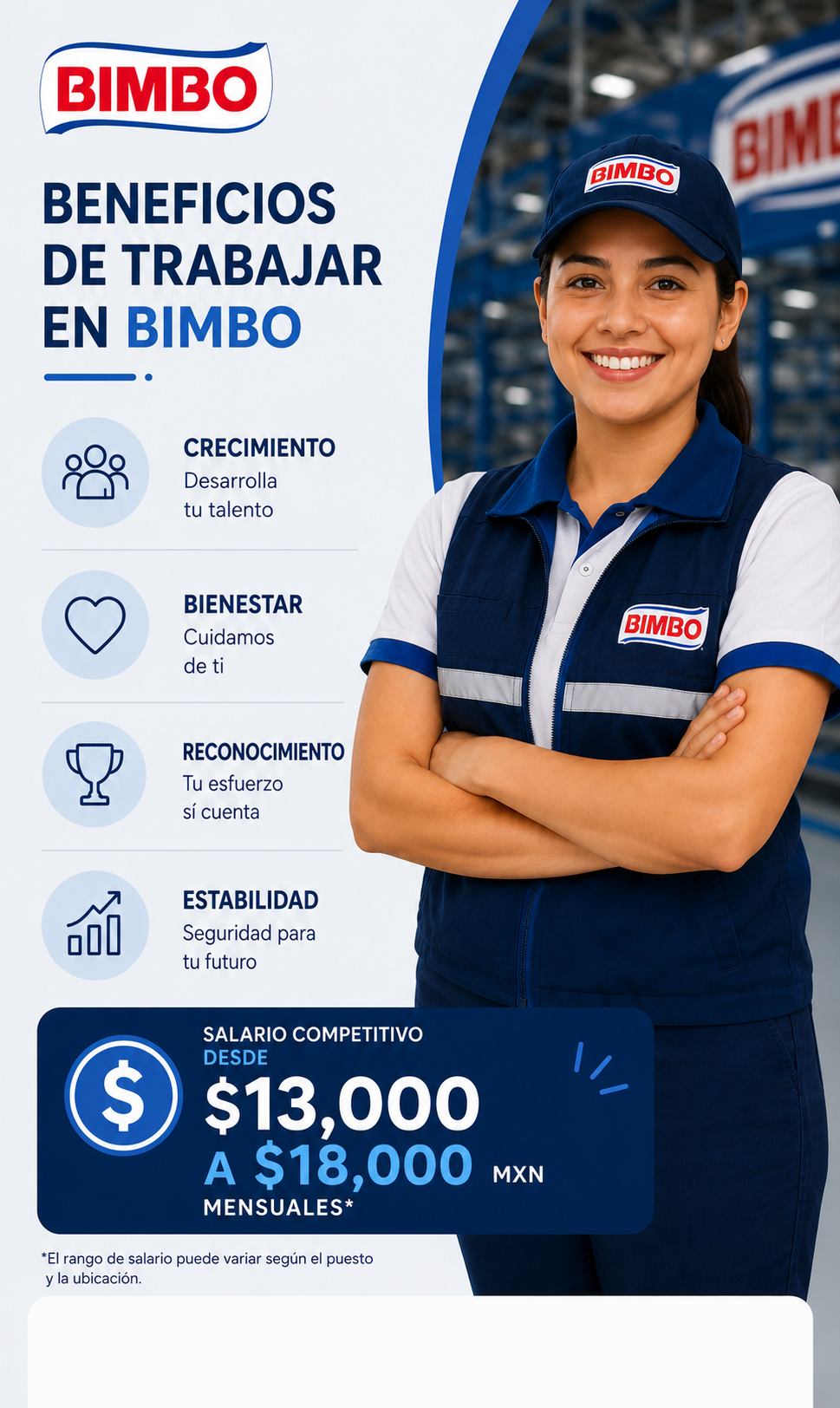 Vacante disponible en Bimbo