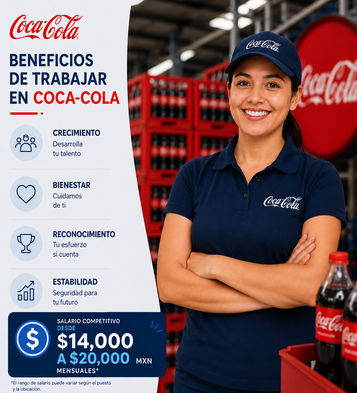 Vacante disponible en Coca-Cola