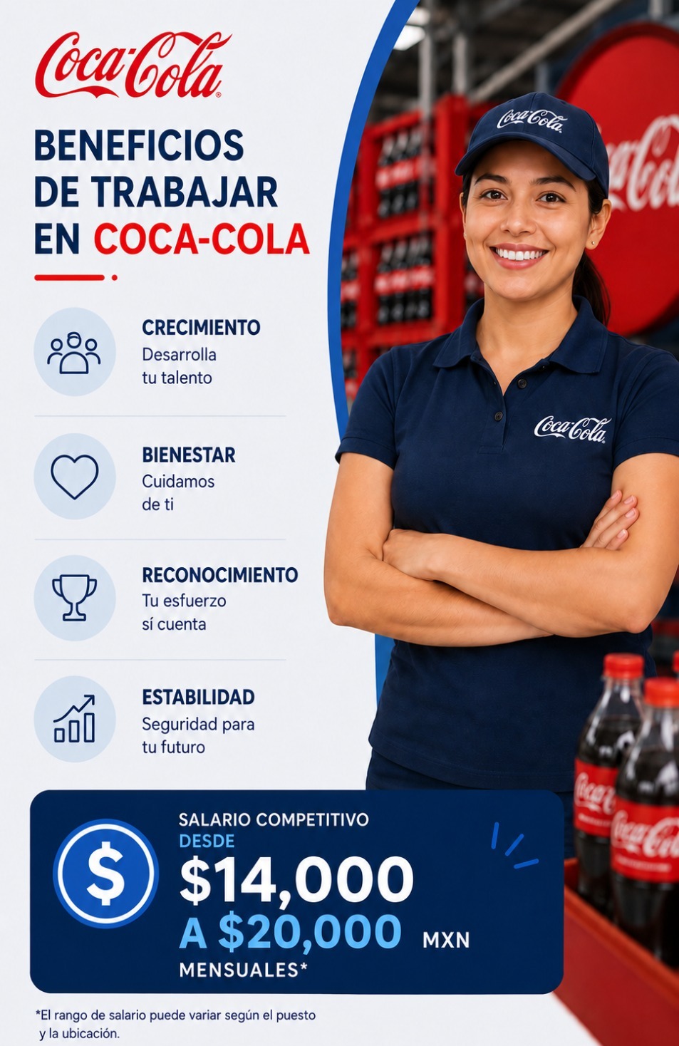 Vacantes disponibles en Coca-Cola